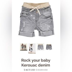 Rock your kid denim boys shorts